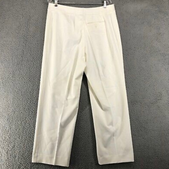 Liz Claiborne Womens Dress Pants Size 12/14? Ivory Straight Leg Hi-Rise Career - Picture 9 of 9